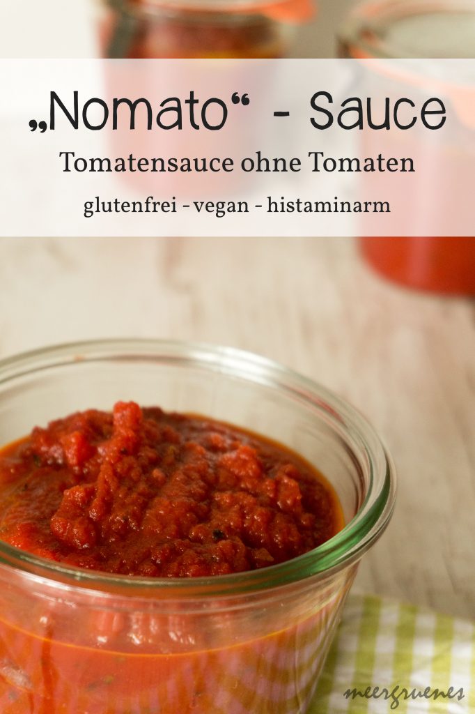 Rezepte - Saucen - Dips - Tomatensaucen - Nomatosauce - vegan - glutenfrei - histaminarm