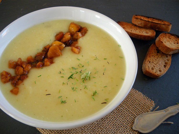 Rezepte - Hauptgerichte - Suppen - Wurzelsuppe mit glasierten Maronen